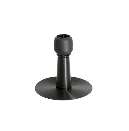 Fuktavluftare � 75 mm f�r papptak Svart