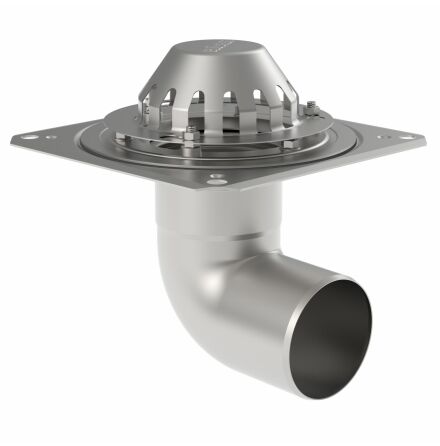 Takbrunn fr gummiduk 110 mm 280x280mm