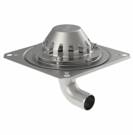 Takbrunn fr gummiduk 50 mm 280x280mm